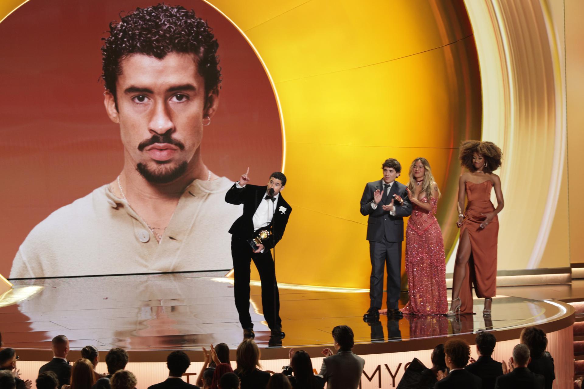 Bad Bunny arrasa en los Premios Grammy. /Foto: EFE