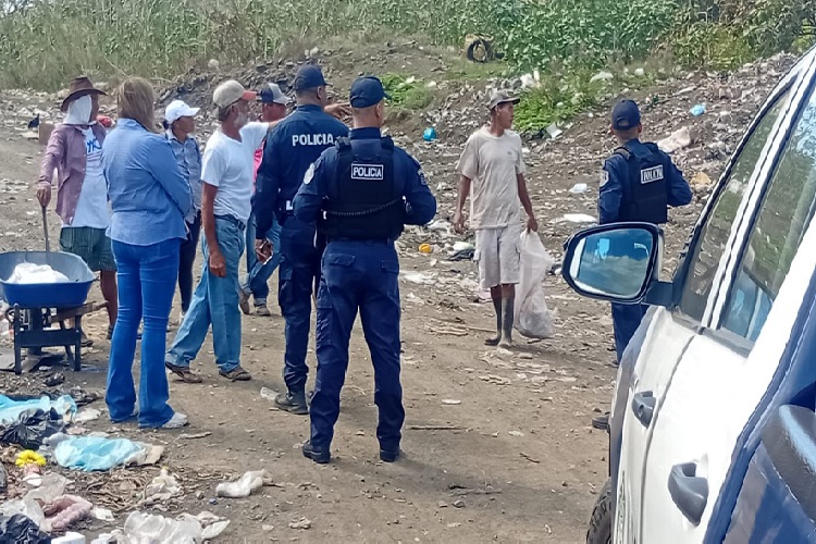 Como parte de las acciones de reforzamiento, el Municipio de Pesé anunció avances significativos en la instalación de cámaras de seguridad y la asignación de maquinaria permanente en el vertedero. Foto. Thays Domínguez