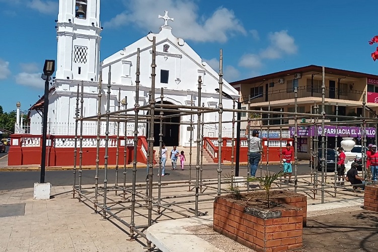  Los miembros del comité organizador en Veraguas de los carnavales confirmaron que la Placita San Juan de Dios será, como es tradición, el escenario principal de los culecos. Foto. Melquíades Vásquez