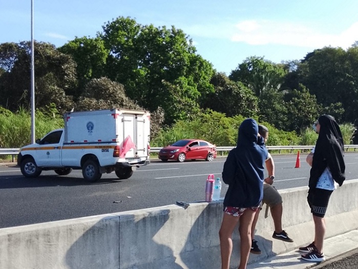 La dama iba como pasajera en un vehículo involucrado en una colisión.   /  Foto: Eric Montenegro