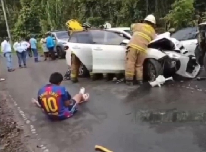 UNidades del Cuerpo de Bomberos atendieron la emergencia. /  Captura de video: RS