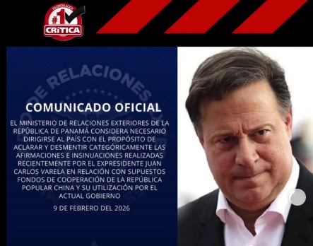 En un comunicado, la Cancillería desmitió al expresidente Juan Carlos Varela. 