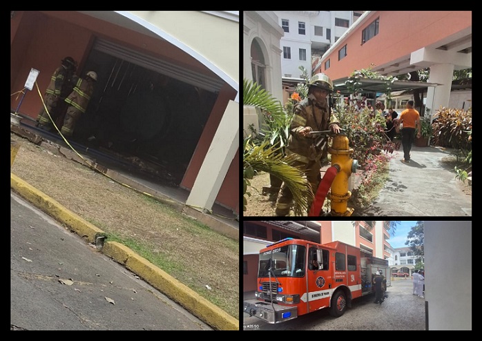 Ynidades del Cuerpo de Bomberos de Balboa y Clayton atendieron la emergencia.  / Fotocomposición: BCBRP