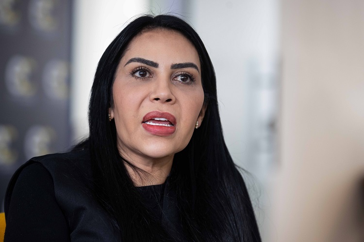 Delsa Solórzano, presidenta fundadora del partido Encuentro Ciudadano, dijo que pasó 17 meses en la clandestinidad. Foto. EFE