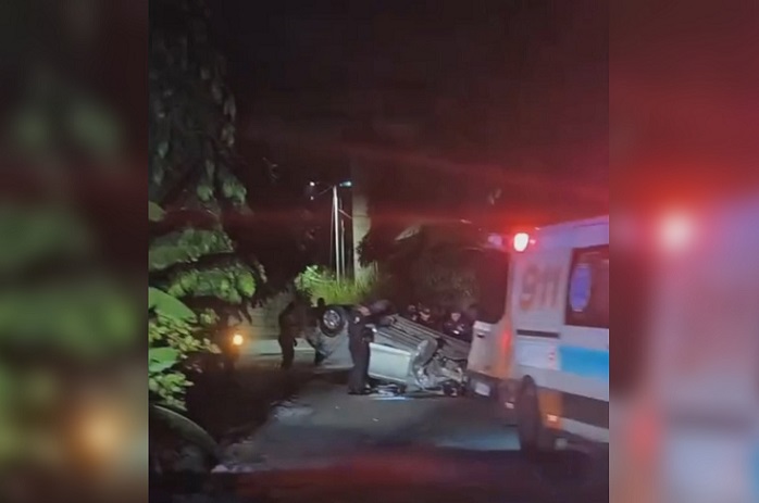 Por el momento, el móvil que se maneja es el de un posible robo a mano armada.  /  Captura de video: TraficoCpanama