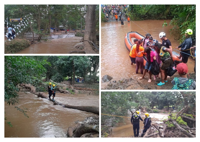 La intervención oportuna permitió reducir los riesgos y evitar consecuencias que lamentar. /  Fotocomposición: BCBRP