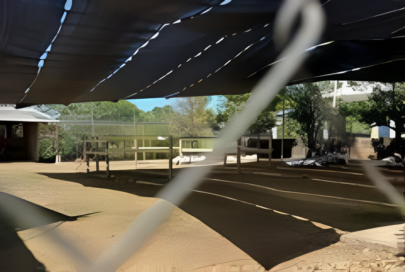 Vista de la finca que está en disputada. 