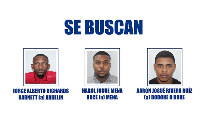 Los tres señalados fueron incluidos en la lista de los 'Más Busacados' por pandillerismo.  /  Imagen: MP