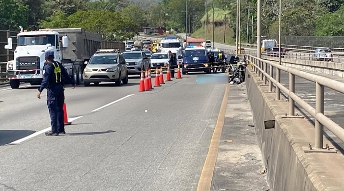 La víctima falleció en la escena.  /  Foto: TraficoCpanama