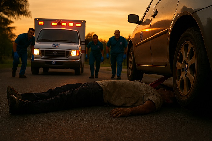 Las lesiones causadas por el vehículo lo mataron.   /  Imagen ilustrativa: IA Copilot