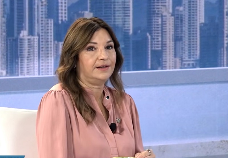 La primera dama Maricel Cohen de Mulino.