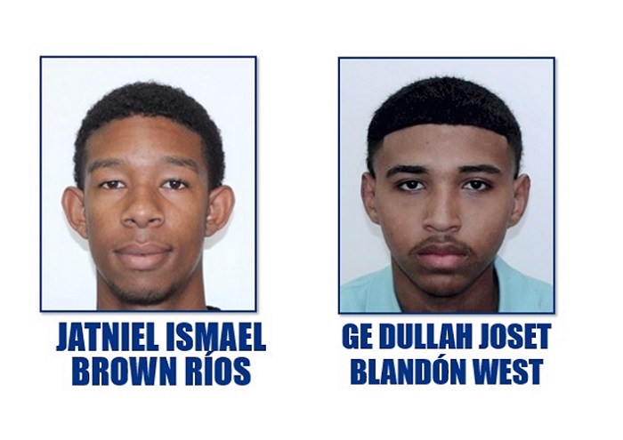  Jatniel Ismael Brown Ríos y Dullah Joset Blandón West, buscados por homicidio.  /  Foto: MP
