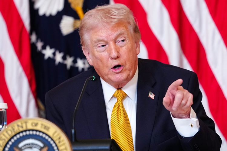 El presidente de Estados Unidos Donald Trump no quiso enumerar los países que le han mostrado su respaldo ni los que lo han "decepcionado". Foto. EFE