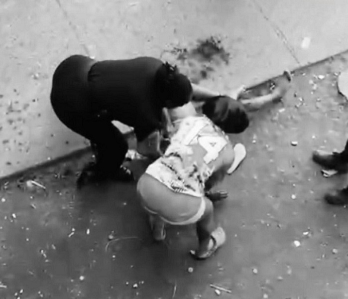 La mujer fue trasladada de emergencia l hospital de Colón.  /  Captura de video RS