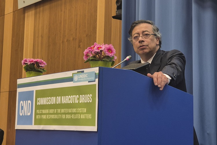 El presidente de Colombia, Gustavo  Petro, manifestó que "van muchos estallidos" y dijo que pronto hará pública "una grabación" que le llegó a su Gobierno desde Ecuador sobre lo ocurrido. Foto. EFE