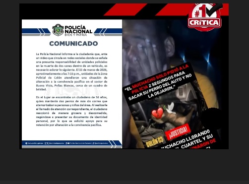 Encerrados en el carro, los dos perros murieron. Su dueño rogó por ayudarlos, pero los policías no lo dejaron acercarse.