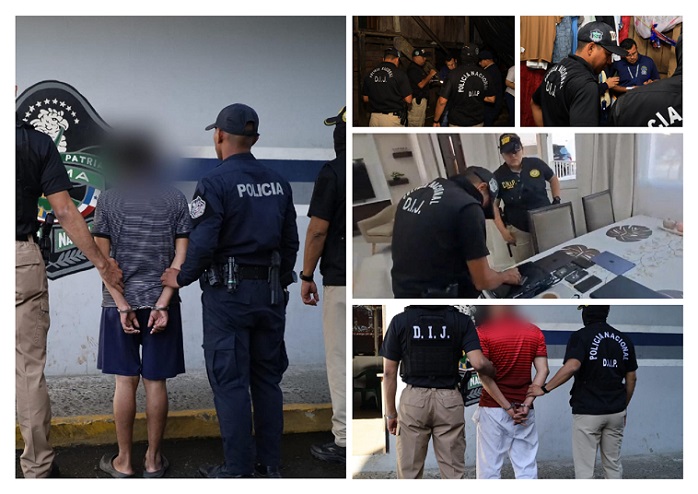 Los retenidos serán presentados ante un Tribunal de Garantías para la judicialización de los casos en su contra.  /  Fotos: PN