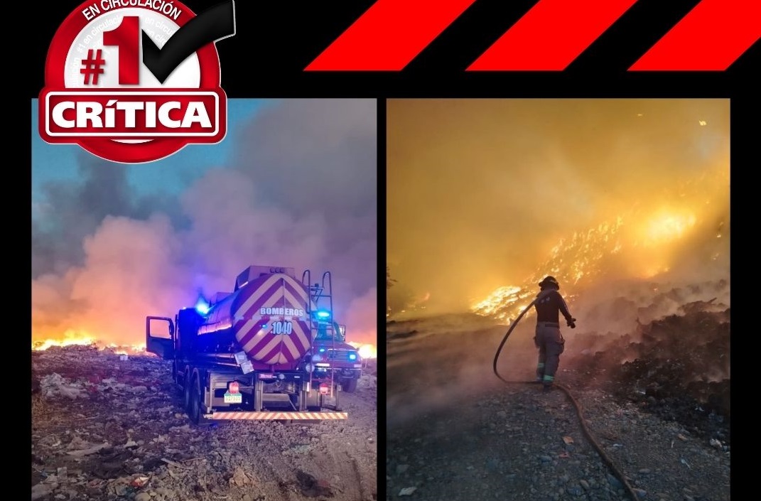 gregó que el humo tóxico que emana del lugar es altamente peligroso por lo que recomiendan alejarse lo más que se pueda del lugar.