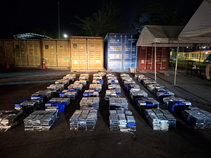 El contenedor tenía como destino final Lituania.  /  Foto: PN