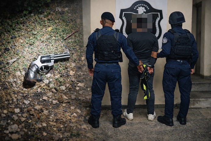 La Policía Nacional continúa con la búsqueda del otro ladrón. /  Fotocomposición: PN