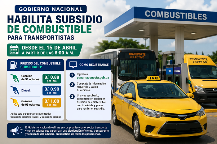 #NacionalCri  Panamá activa subsidio al combustible para transporte selectivo y colectivo