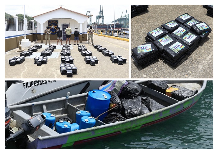 #SucesosCri Los tripulantes fueron r#tenidos y puestos a disposición de la Fiscalía de Drogas de Panamá.