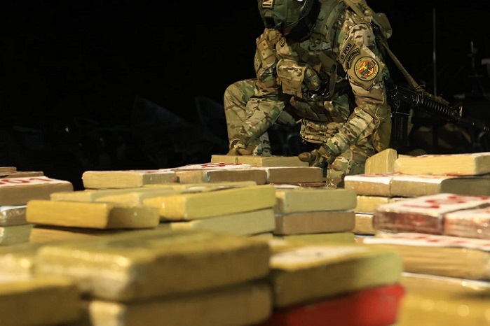 La sustancia ilícita quedó a orden de la Fiscalía de Drogas.  /  Foto: Diómedes Sánchez