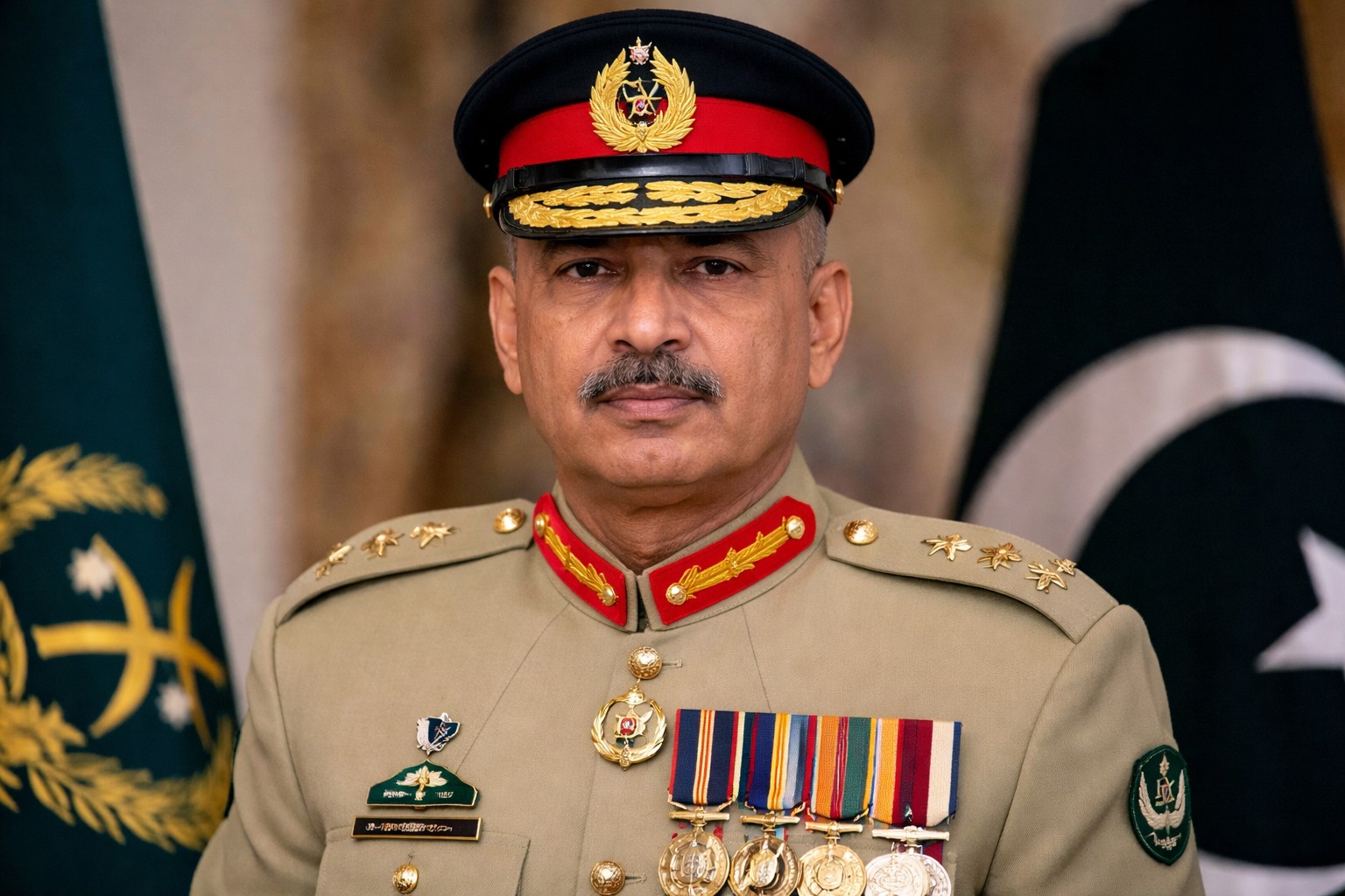 Asim Munir llegó a la capital iraní al frente de una delegación de carácter político y de seguridad para transmitir, según medios iraníes, un mensaje de Estados Unidos a Irán y preparar la segunda ronda de conversaciones en los próximos días en Islamabad. Foto. IA