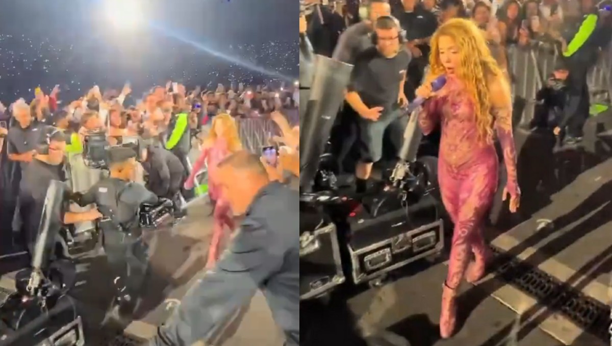 Le dan palo a Shakira por no ayudar a camarógrafo que se cayó en show 