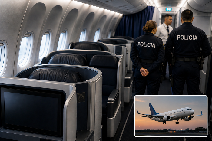 Pareja fue hallada semidesnuda en vuelo que viajaba de Panamá a Rosario