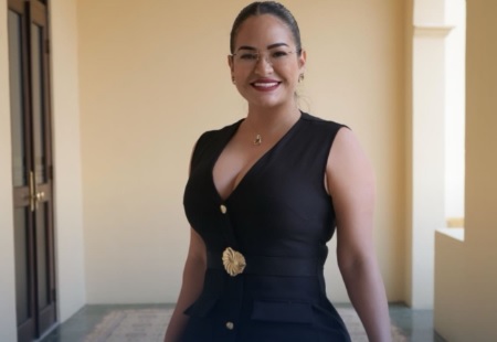 La alcaldesa Stefany Peñalba.