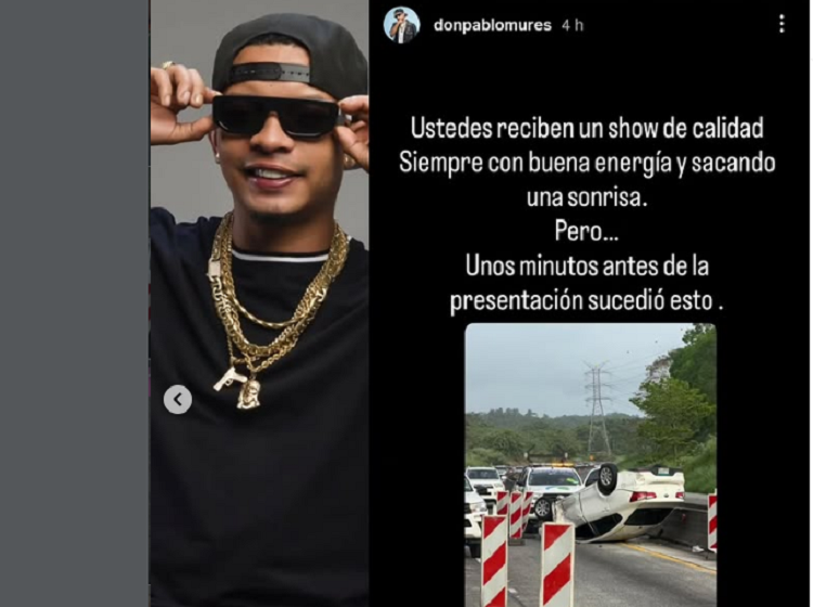 Bailarines de Don Pablo Mures sufrieron un aparatoso accidente 