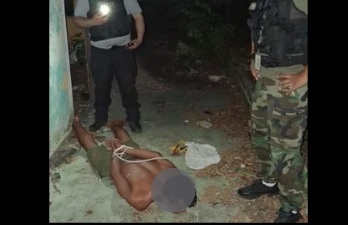 El hombre fue retenido por seguridad. 