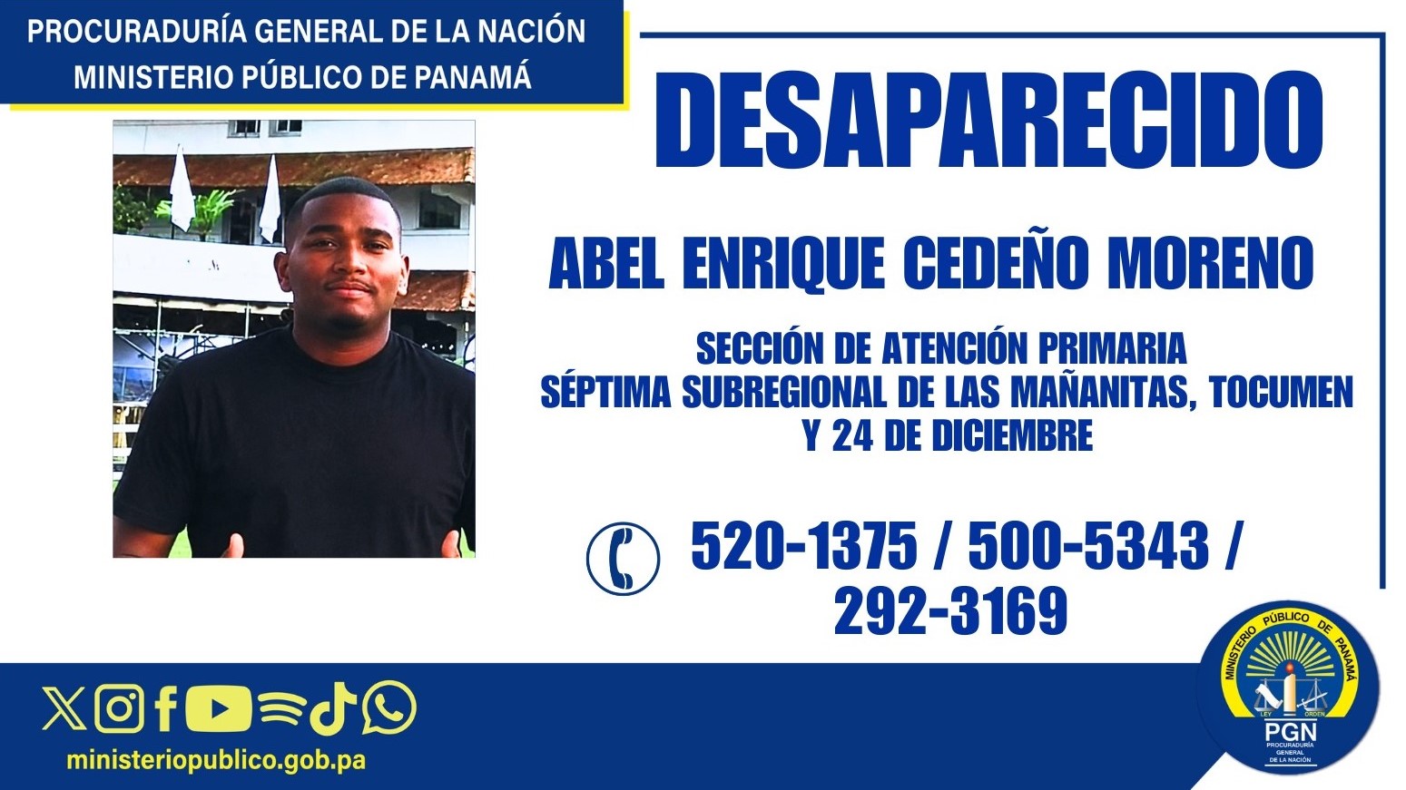¡Contra reloj! Buscan a hombre desaparecido en Panamá Este