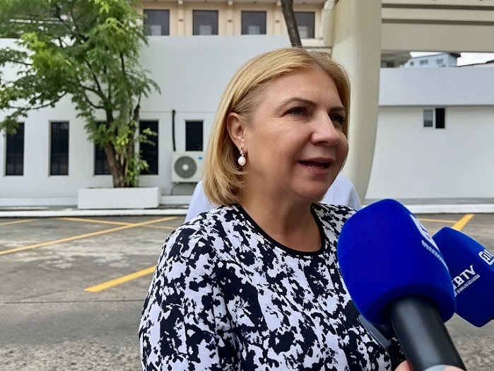 Ministra de Gobierno, Dinoska Montalvo.  /  Captura de video