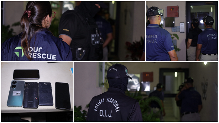 Durante los allanamientos, se decomisaron equipos tecnológicos y otros indicios.  /  Fotos: PN
