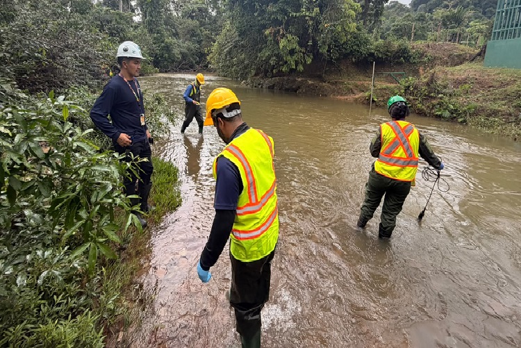 Desde 2024, MiAmbiente mantiene la fiscalización, supervisión y monitoreo en sitio de forma continua a través de la Dirección de Verificación del Desempeño Ambiental (DIVEDA). Foto. Cortesía