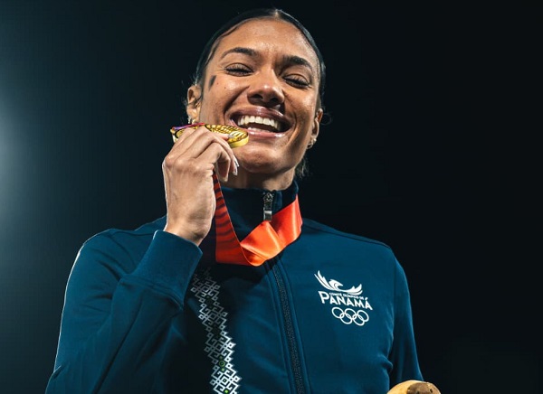 Gianna Woodruff, del atletismo, ganó una de las cinco medallas de oro que obtuvo Panamá en los Juegos Suramericanos. Foto: COP