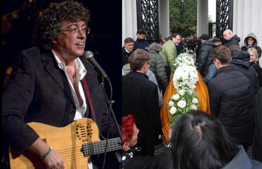 Despiden al cantautor argentino Piero en cementerio de Buenos Aires 