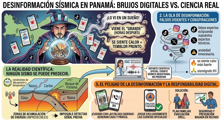Tras sismo en Panamá surgen falsos profetas y predicciones en redes 