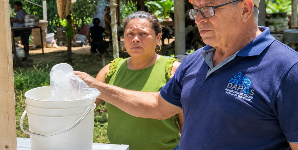Los trabajos para recuperar el suministro de agua en Veraguas avanzan. Foto: Cortesía