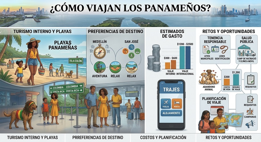 ¿El panameño sí tiene plata para viajar? Dónde va y cuánto gasta 