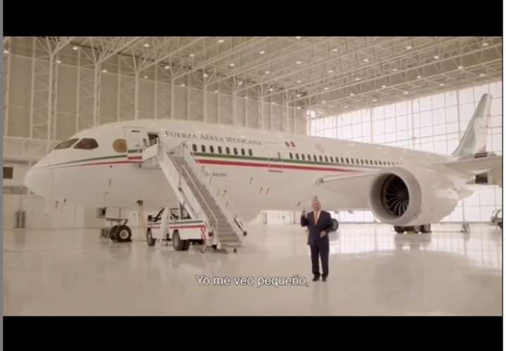 Mandatario promociona rifa del avión presidencial. ¡Cuánto lujo! (Video)
