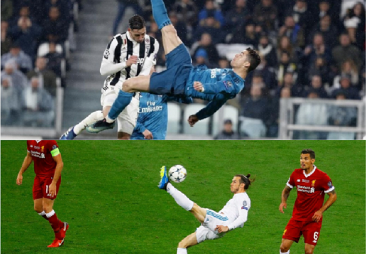 Las chilenas de Ronaldo y Bale, entre las mejores de la competeción. Foto: EFE