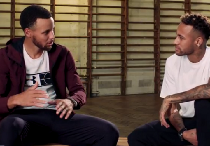 Curry y Neymar conversan de sus carreras, y anécdotas en una iniciativa del portal The Players Tribune. Foto: Twitter 