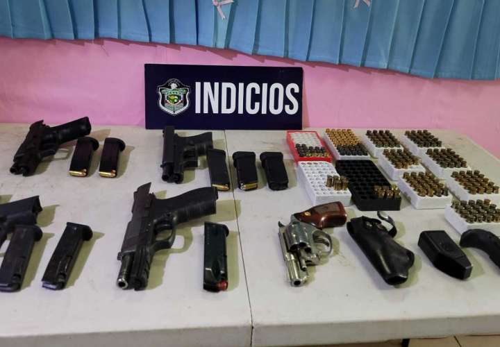 Decomisan armas, municiones y proveedores en  Arraiján