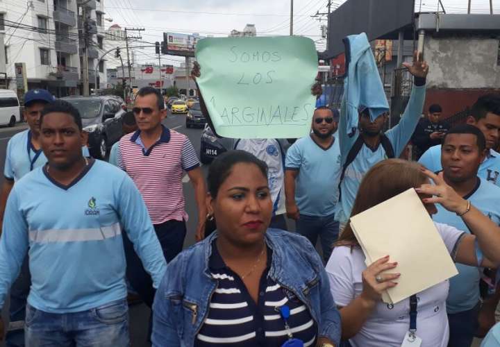 Trabajadores "marginales" del Idaan reclaman mejoras salariales e insumos