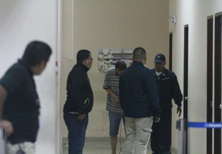 Momento de la llegada del asiático al Sistema Penal Acusatorio: Foto: Edwards Santos 