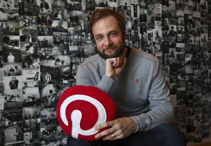Evan Sharp, cofundador y director de productos de Pinterest en una entrevista. APEvan Sharp, cofundador y director de productos de Pinterest en una entrevista. 