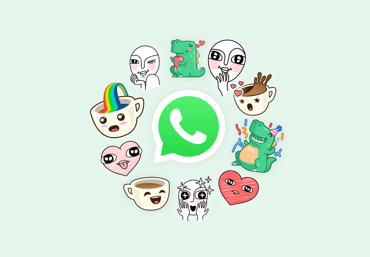 Vista general de algunos de los nuevos stickers de WhatsApp. Foto: Blog  WhatsApp 